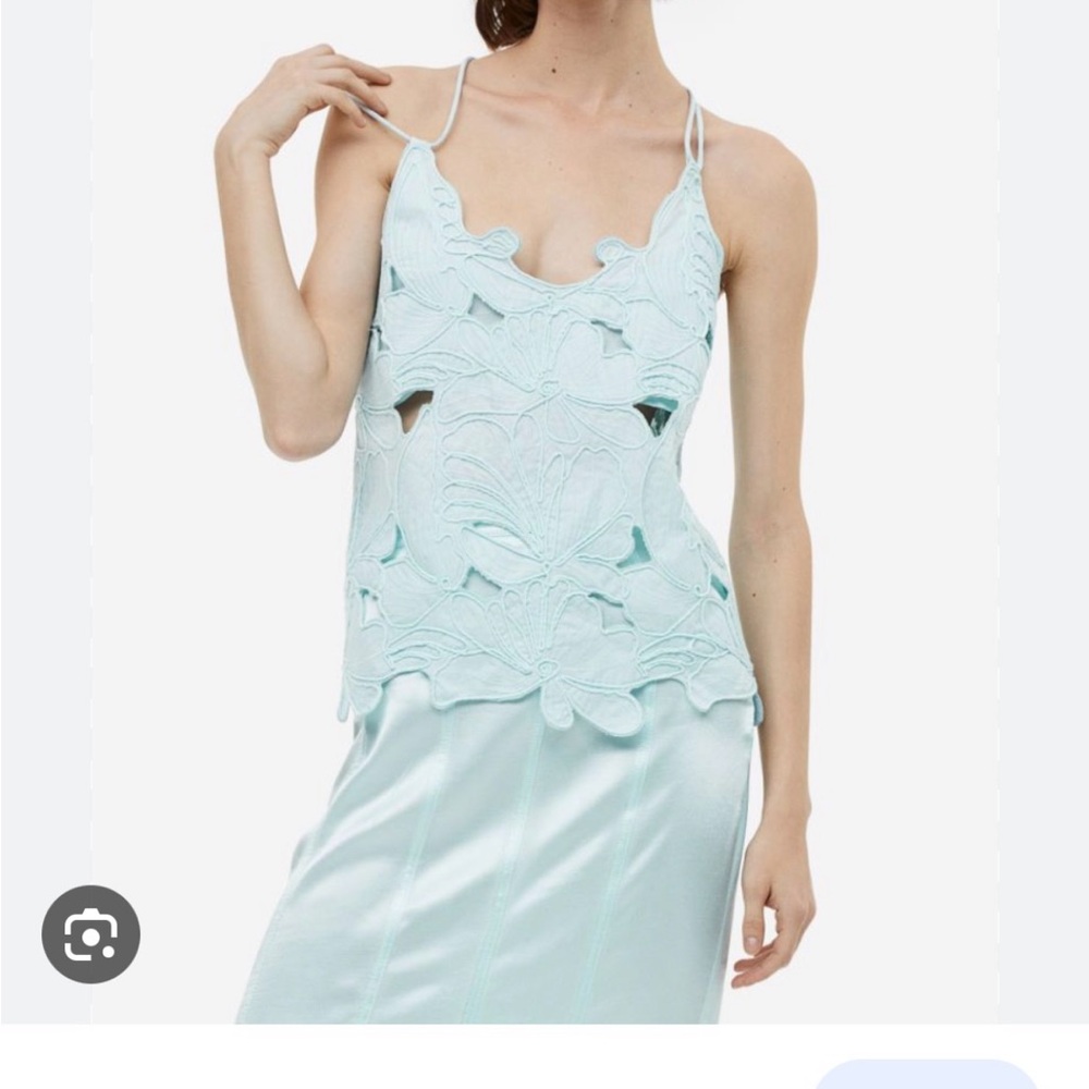 H&M Collection Cut Out Embroidery Lace  Camisole - L - NWT